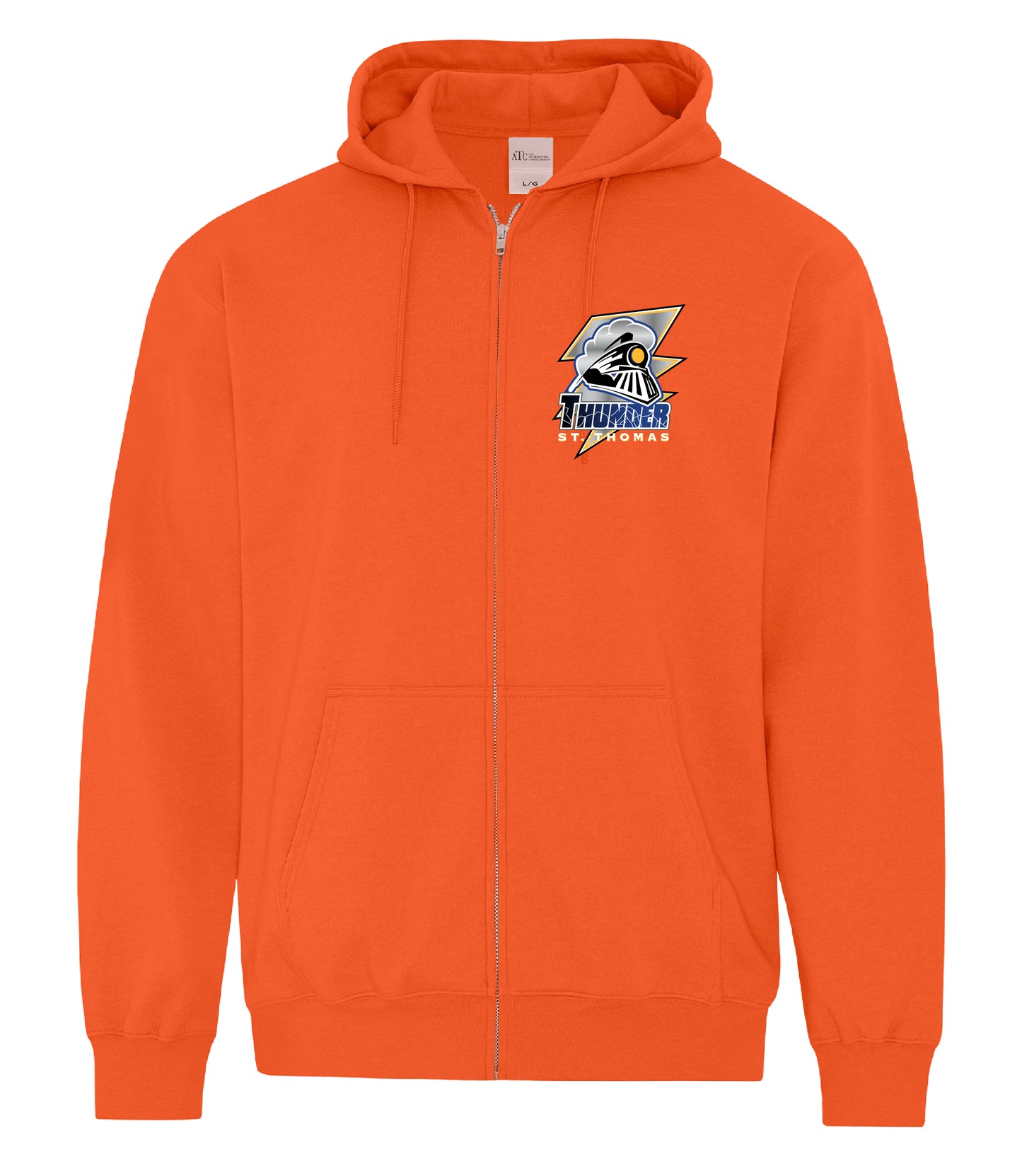 STT Cotton Zip Hoody Orange