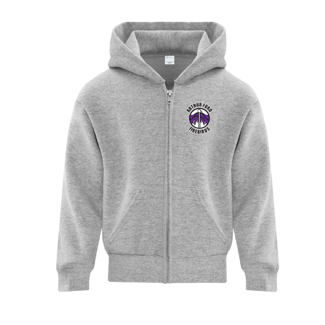 ARTHUR FORD GILDAN COTTON FLEECE ZIP HOODY