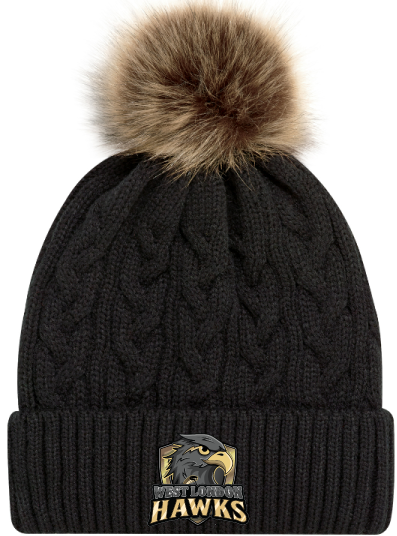 WLH Toque with Faux Fur Pom (AJM 9L594L)