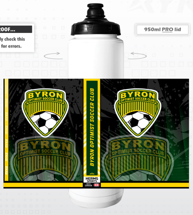 Byron Water Bottle 950 mL Pro Top