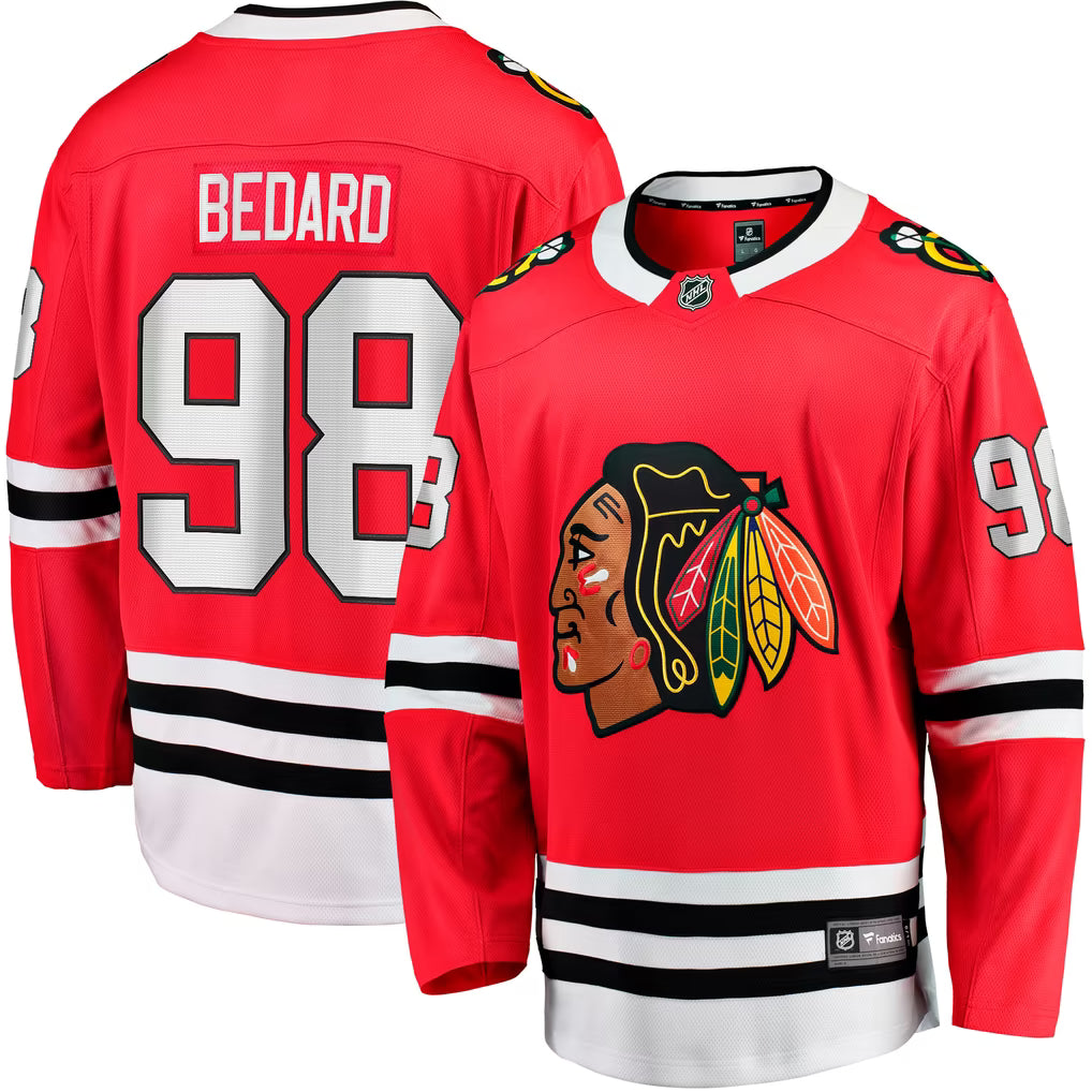 Outerstuff Connor Bedard Chicago Blackhawks Youth Jersey