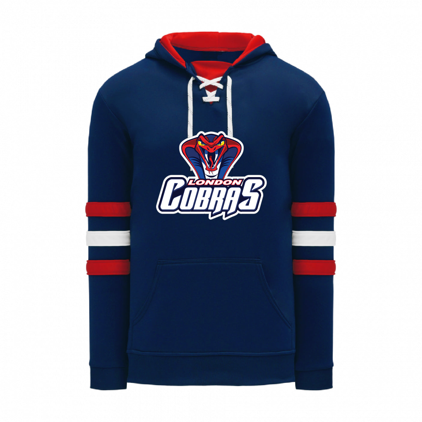 COBRAS HOCKEY ATHLETIC KNIT HOODIE PRINT LOGO