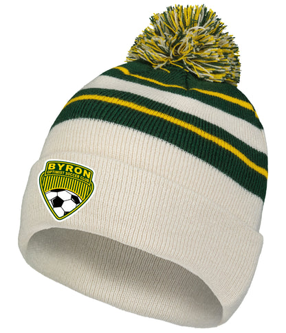 Byron Knit Fold Over Pom Pom