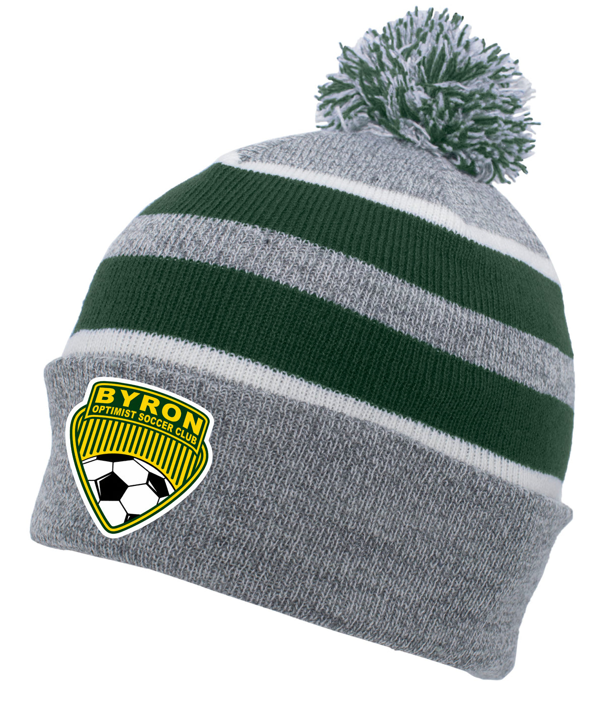 Byron Knit Fold Over Pom Pom