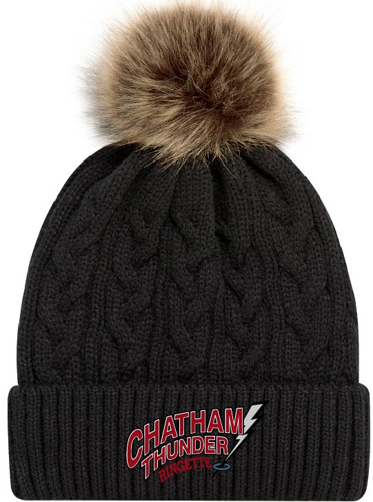 CHA Toque with Faux Fur Pom (AJM 9L594L)