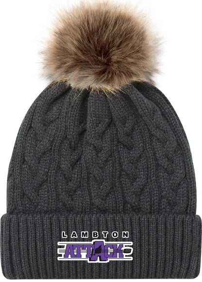 LA Toque with Faux Fur Pom (AJM 9L594L)