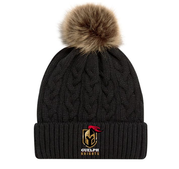 Guelph Knights AJM Faux Fur Pom Toque