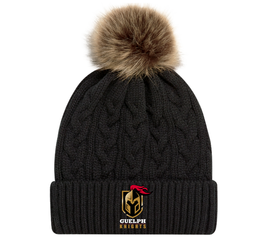 Guelph Knights AJM Faux Fur Pom Toque