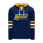 DORCHESTER DRAGONS RINGETTE ATHLETIC KNIT HOODIE WITH TWILL LOGO