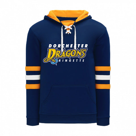 DORCHESTER DRAGONS RINGETTE ATHLETIC KNIT HOODIE WITH TWILL LOGO