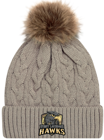WLH Toque with Faux Fur Pom (AJM 9L594L)