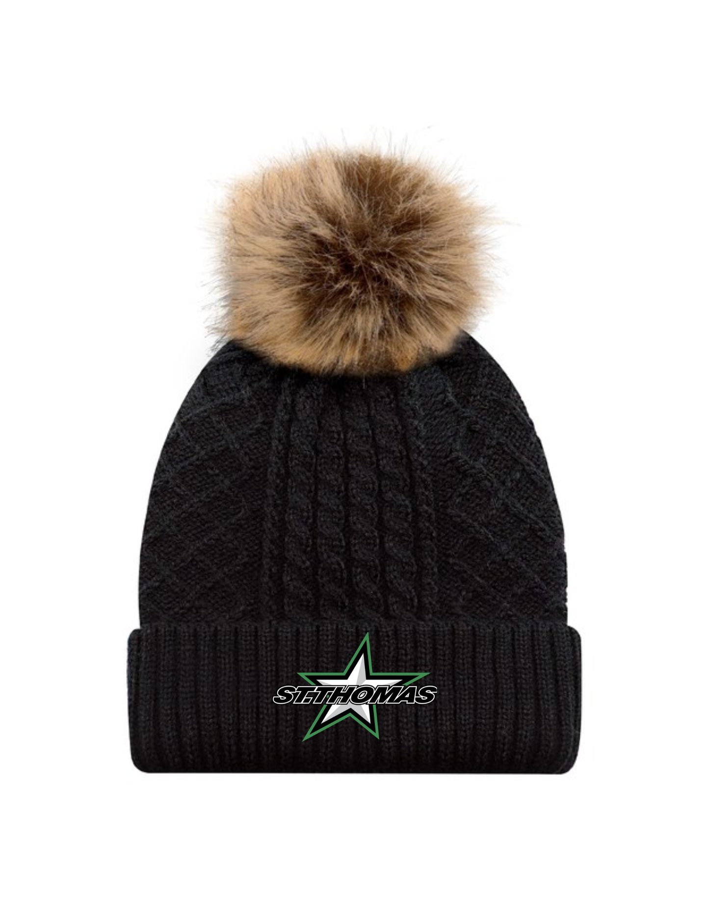 STMHA Toque with Faux Fur Pom (AJM 9L594L)