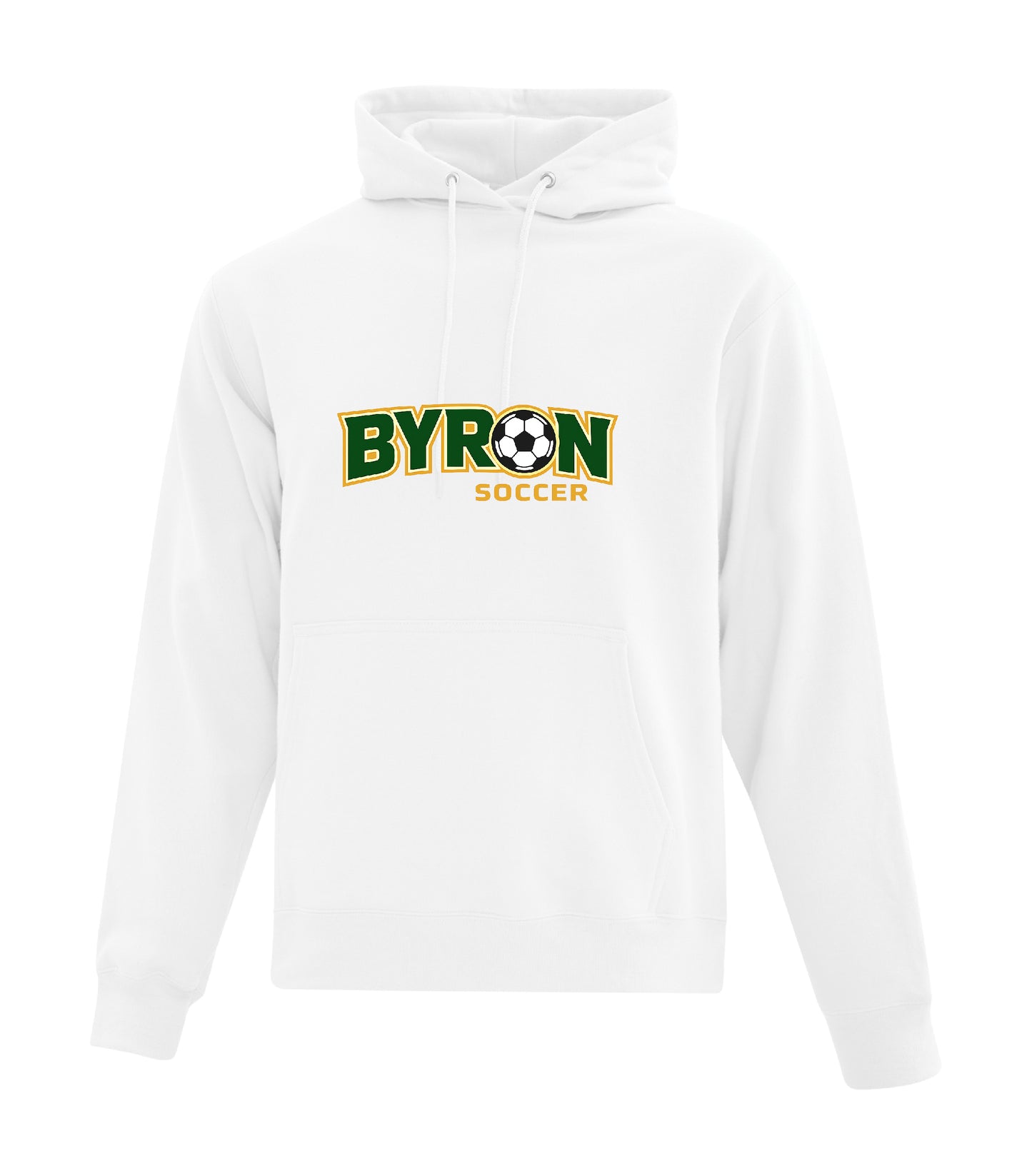 BYRON Cotton Hoodie Full Front Alternate Logo