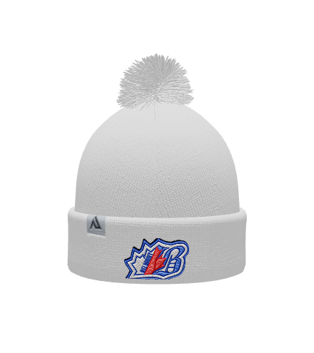 BEL Knit Fold Over Pom-Pom Beanie