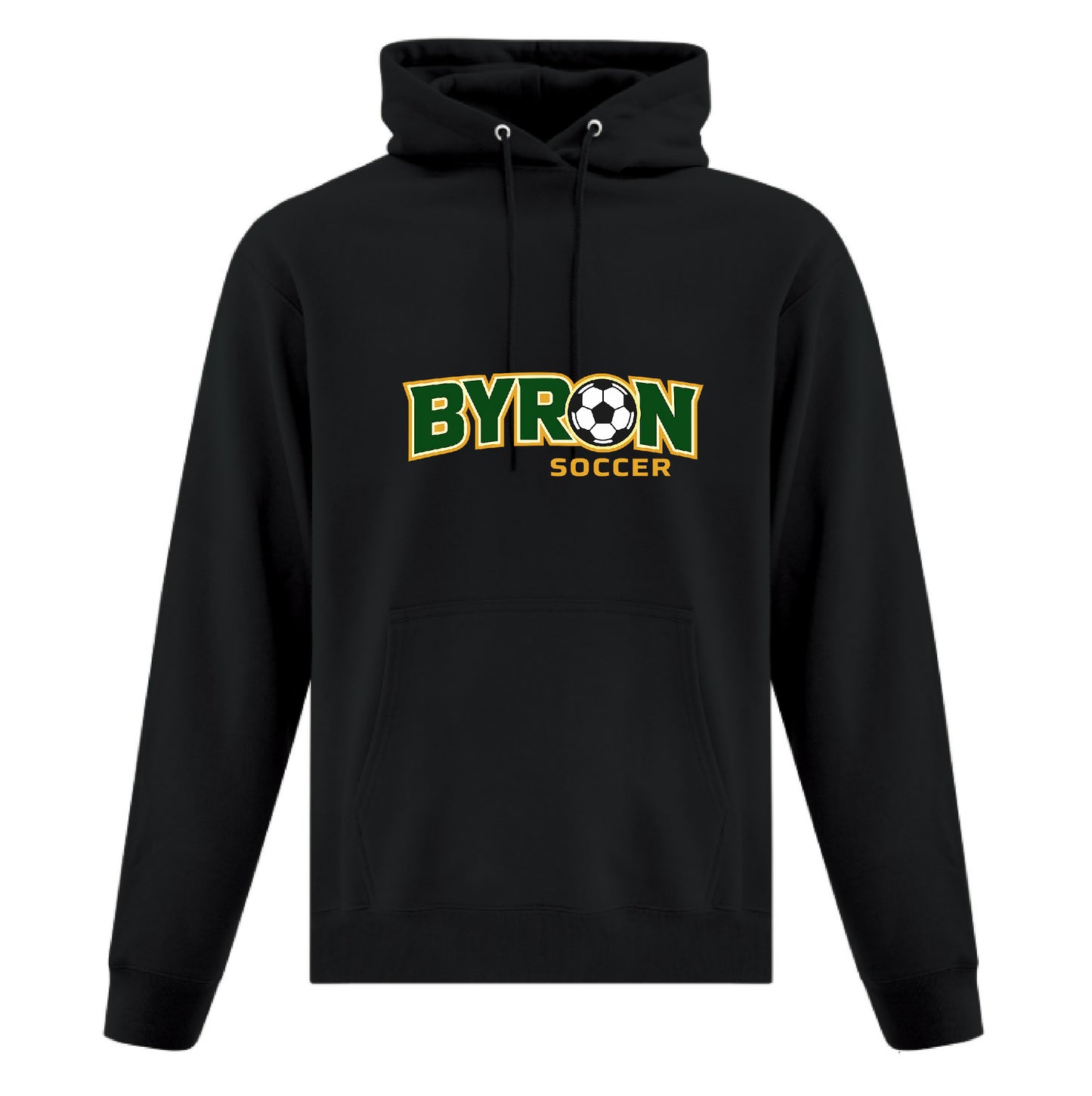 BYRON Cotton Hoodie Full Front Alternate Logo