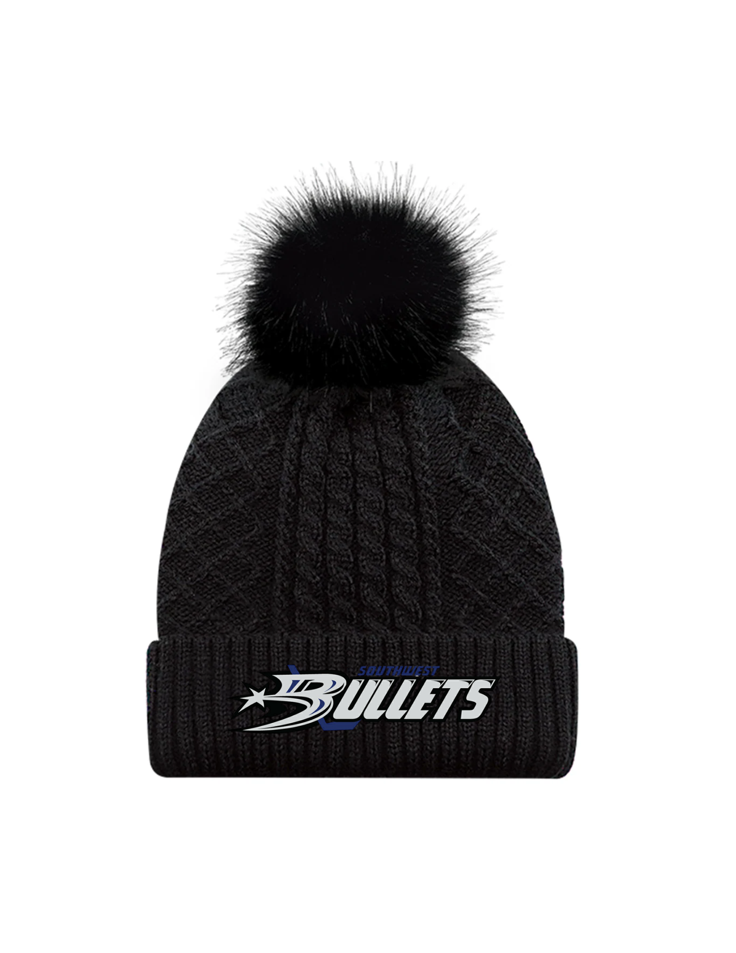 SWB Cable Knit Pom Toque